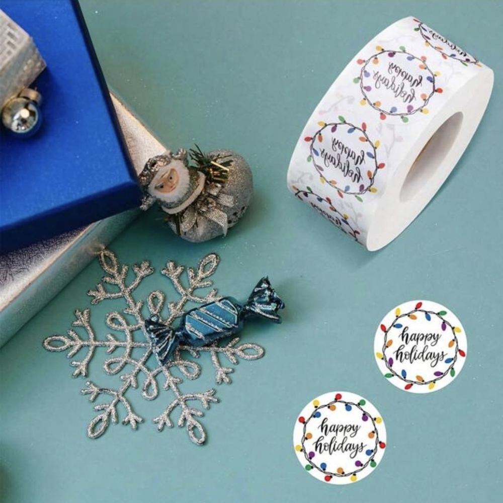Holiday Stickers 1" - 500 Count NIP